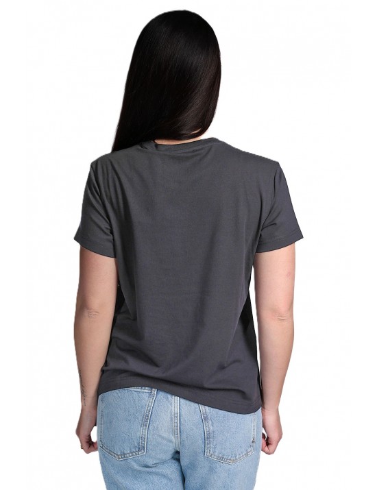 t-shirt john richmond DONNA BLACK - UWP26015TS vista frontale