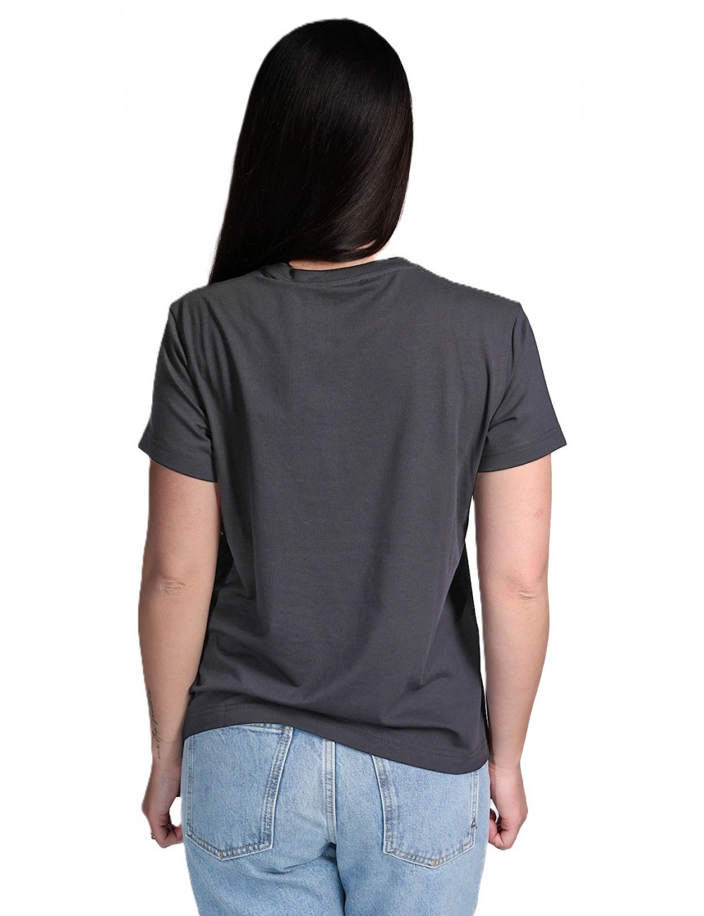 t-shirt john richmond DONNA BLACK - UWP26015TS vista posteriore