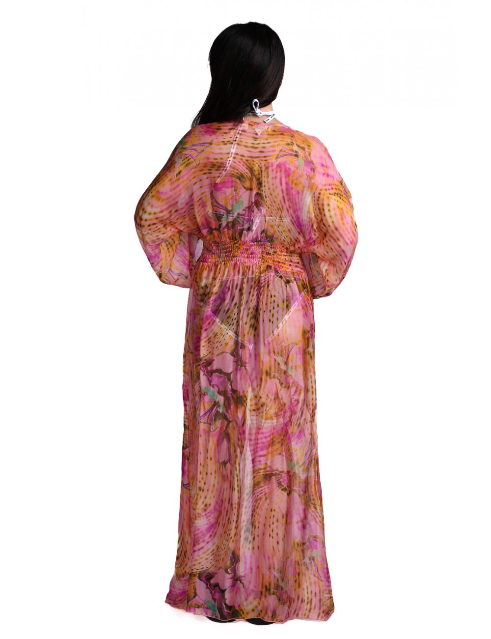 kimono lungo guess DONNA MULTICOLORE PMJI - E6GK08WE550 vista frontale