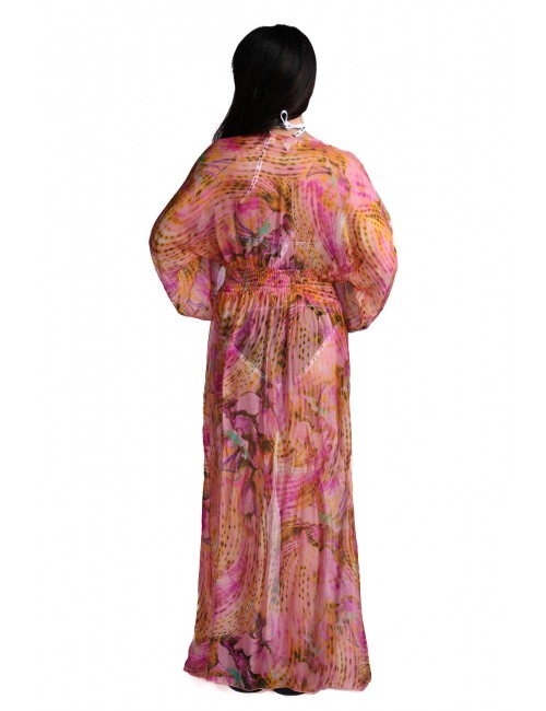 kimono lungo guess DONNA MULTICOLORE PMJI - E6GK08WE550 vista posteriore