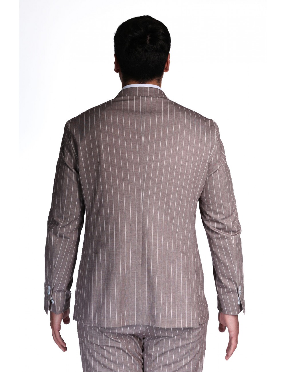 abito bharnaba philosophy UOMO BEIGE MORO - ALBANO - ABS707R vista posteriore giacca