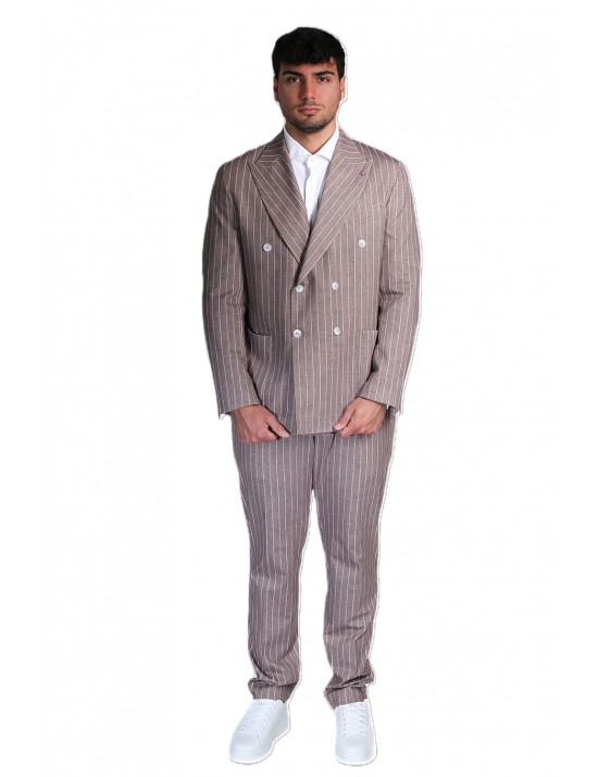 abito bharnaba philosophy UOMO BEIGE MORO - ALBANO - ABS707R vista frontale