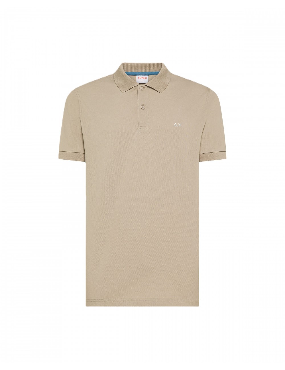 polo sun68 UOMO BEIGE 98 STONE - A36109 - vista frontale