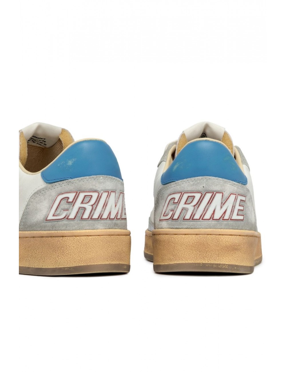 scarpe crime london UOMO BIANCHE - CHELSEA - 14205PP7.10 vista tallone posteriore