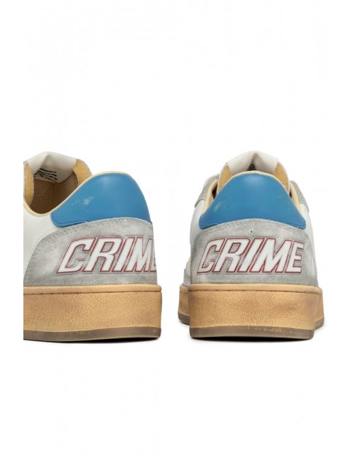 scarpe crime london UOMO BIANCHE - CHELSEA - 14205PP7.10 vista tallone posteriore