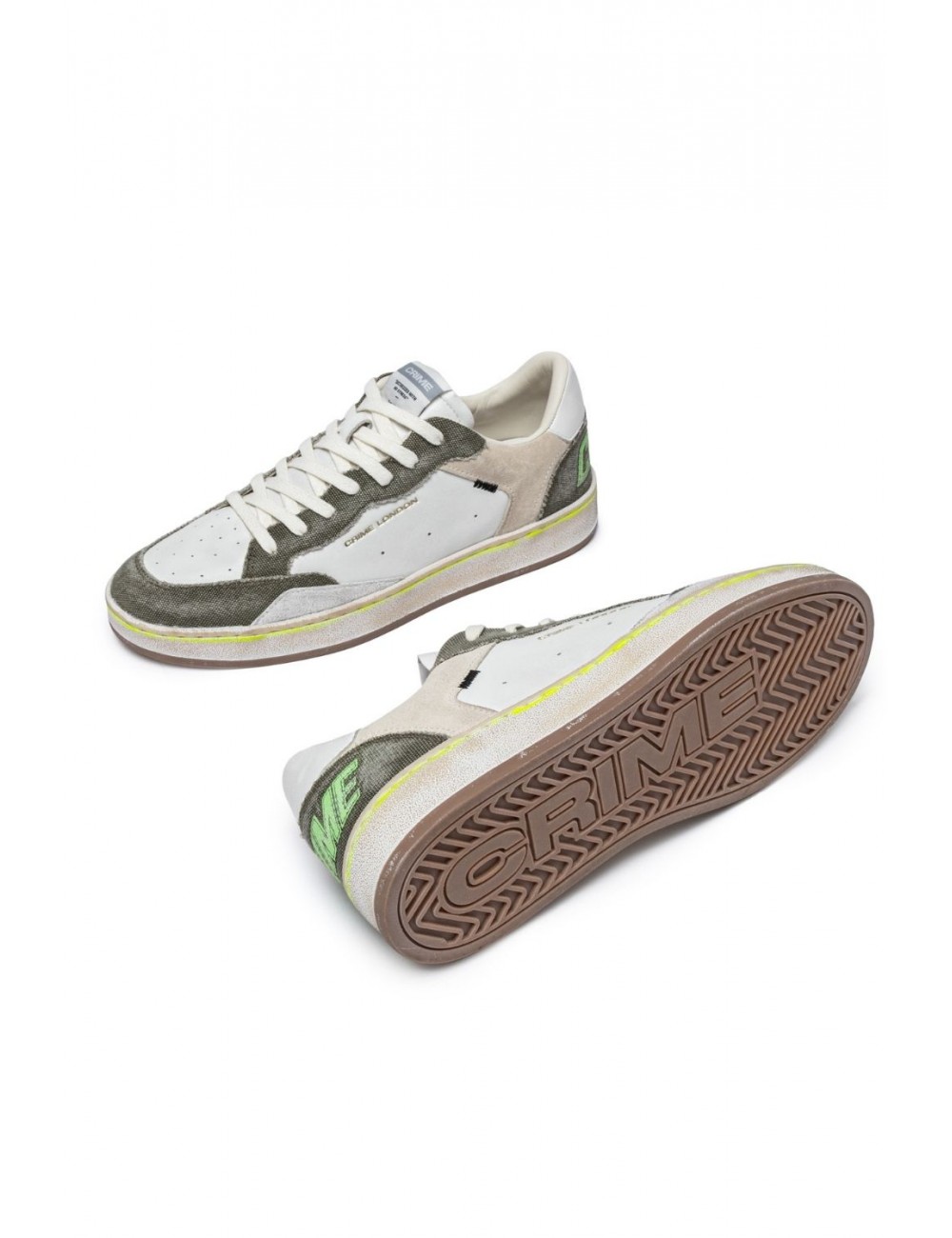 scarpe crime london UOMO BIANCHE - CHELSEA - 14201PP7.10 vista dettagli