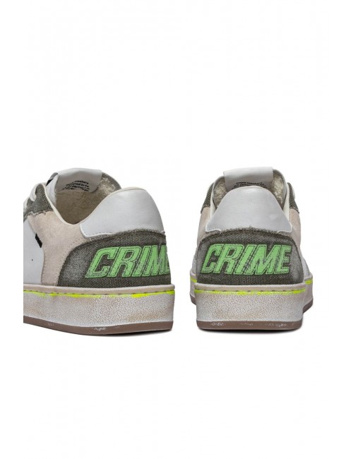 scarpe crime london UOMO BIANCHE - CHELSEA - 14201PP7.10 vista tallone posteriore