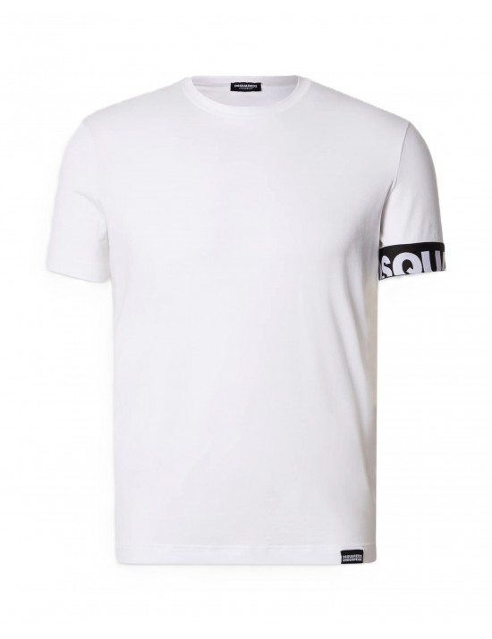 t-shirt dsquared UOMO BIANCA 110 - D9M3S6190 vista frontale