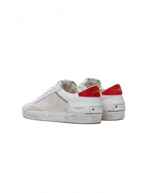 scarpe crime london UOMO BIANCHE - 14005PP7.10 vista posteriore