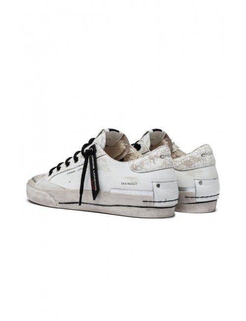 scarpe crime london UOMO BIANCHE - 14130PP7.10 vista posteriore