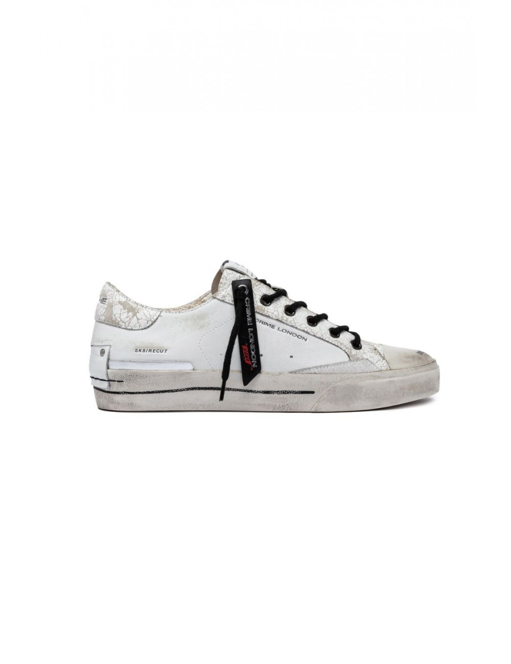 scarpe crime london UOMO BIANCHE - 14130PP7.10 vista laterale