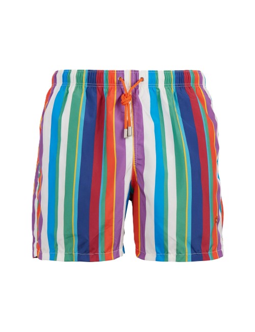 costume a pantaloncino gallo UOMO MULTICOLORE 12058 BIANCO TURCHESE- AP512936 vista frontale