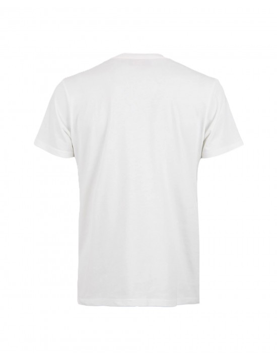 t-shirt gallo UOMO 12058 BIANCA E TURCHESE - AP511941 vista frontale