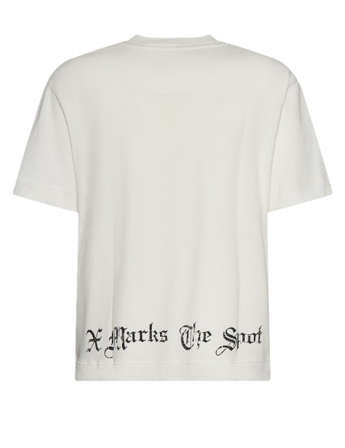 t-shirt john richmond UOMO OFF-WHITE - UMP26028TS vista frontale