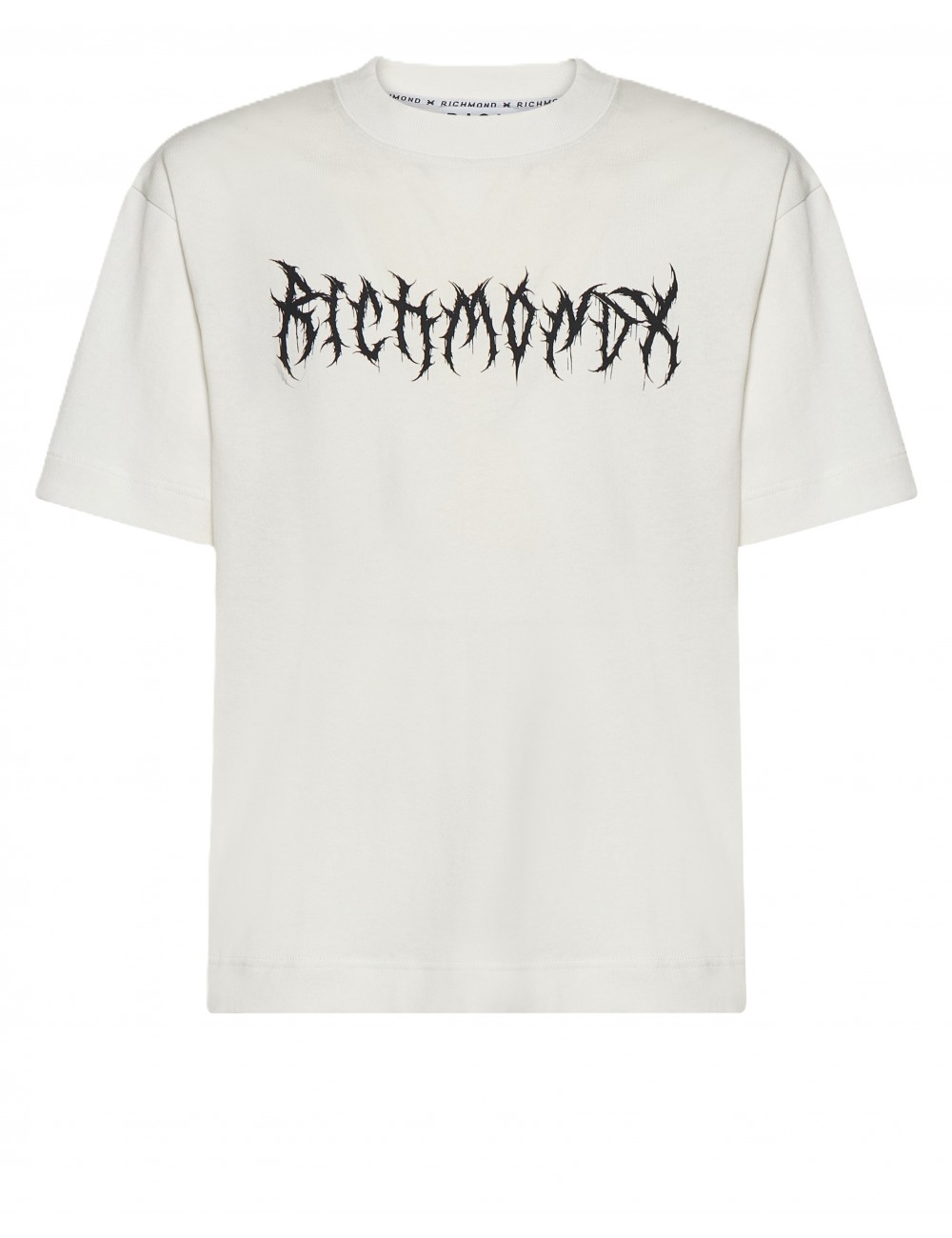 t-shirt john richmond UOMO OFF-WHITE - UMP26028TS vista frontale
