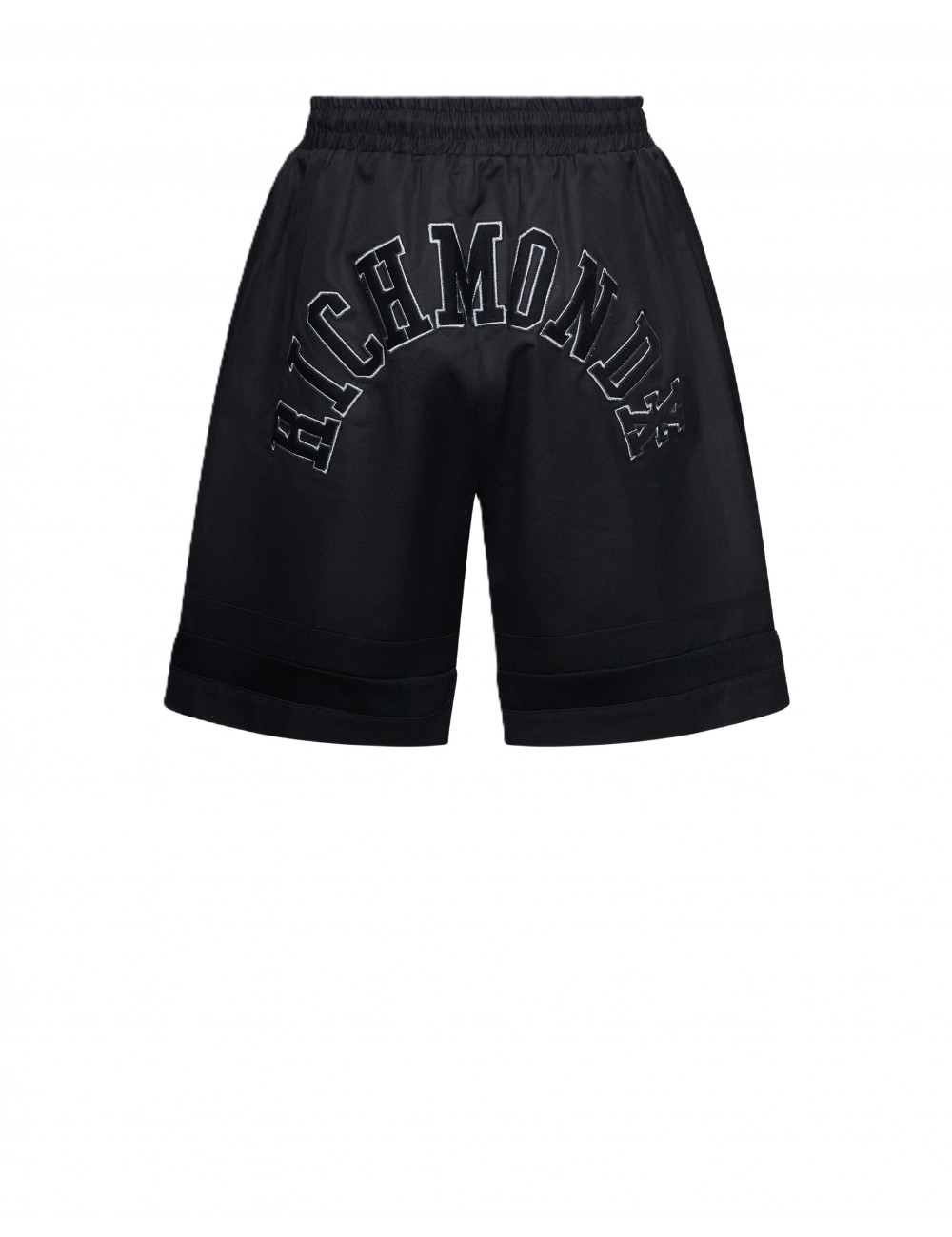 pantaloncino john richmond UOMO BLACK - UMP26148BE vista frontale