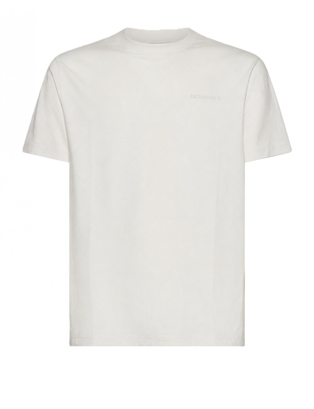 t-shirt john richmond UOMO OFF-WHITE - UMP26010TS vista frontale