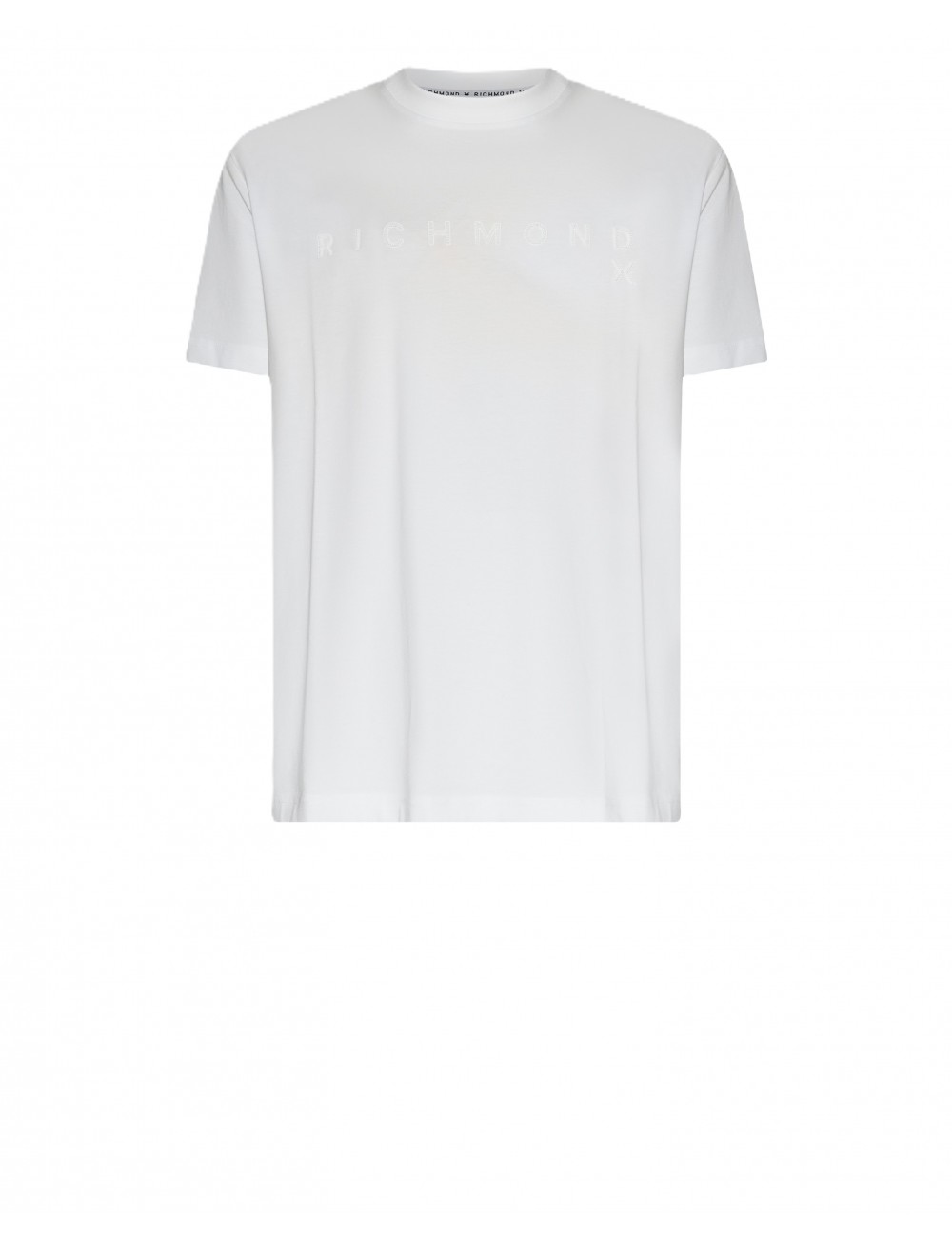 t-shirt john richmond UOMO WHITE - UMP26018TS vista frontale
