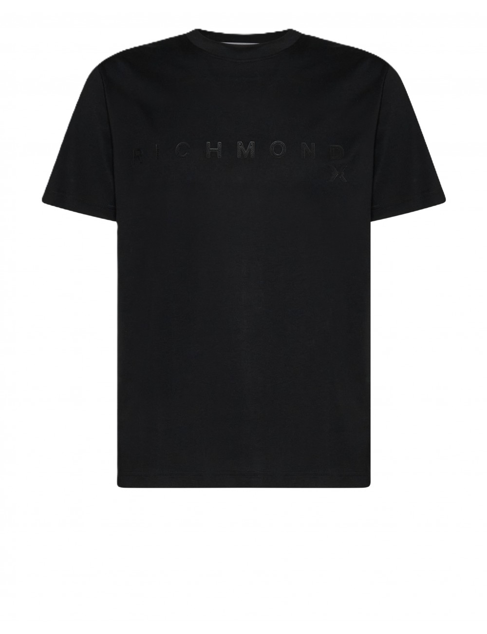t-shirt john richmond UOMO BLACK - UMP26018TS vista frontale