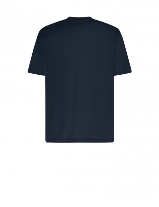 t-shirt john richmond UOMO BLUE NAVY - UMP26038TS vista frontale