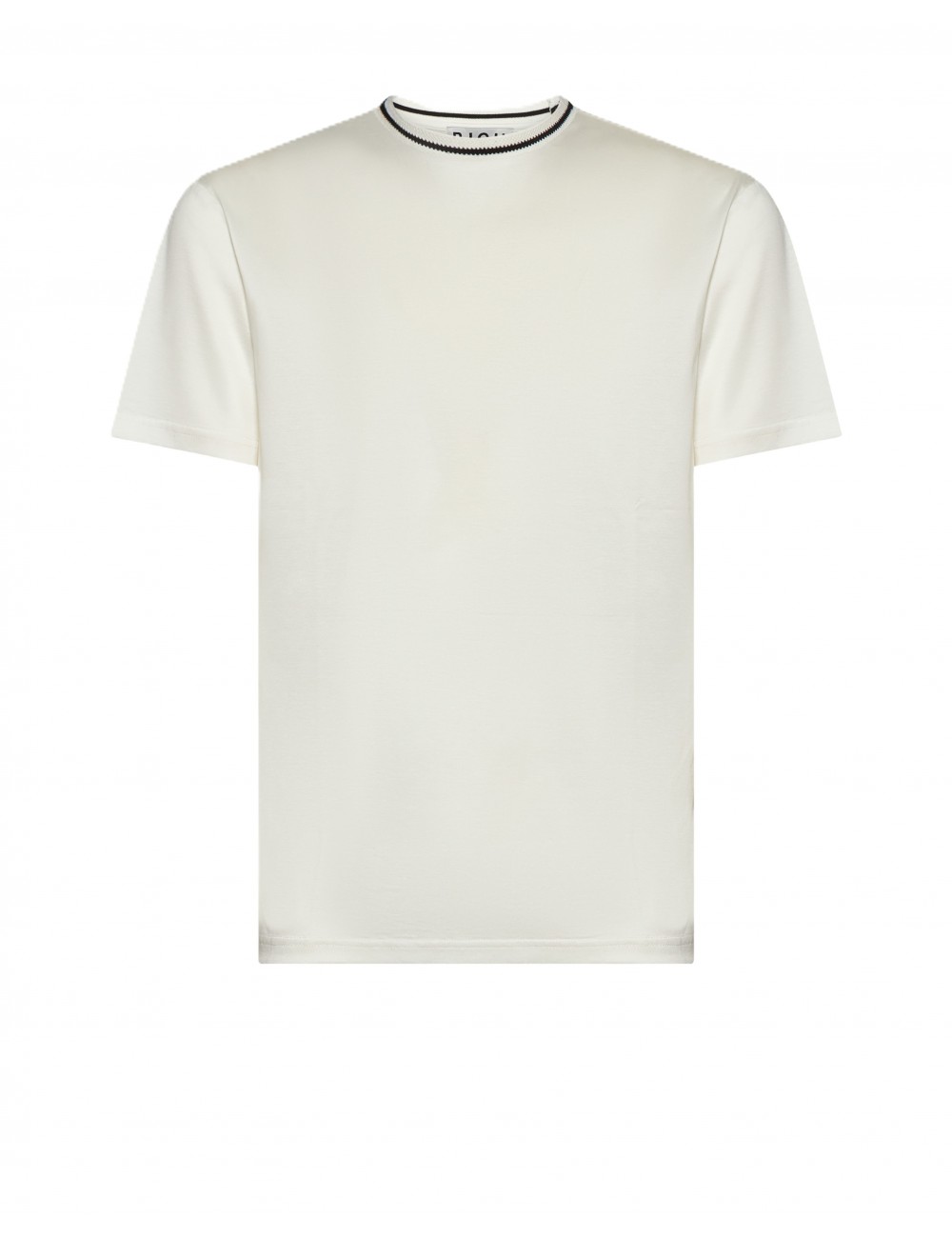 t-shirt john richmond UOMO OFF-WHITE/BLACK - UMP26335TS vista frontale