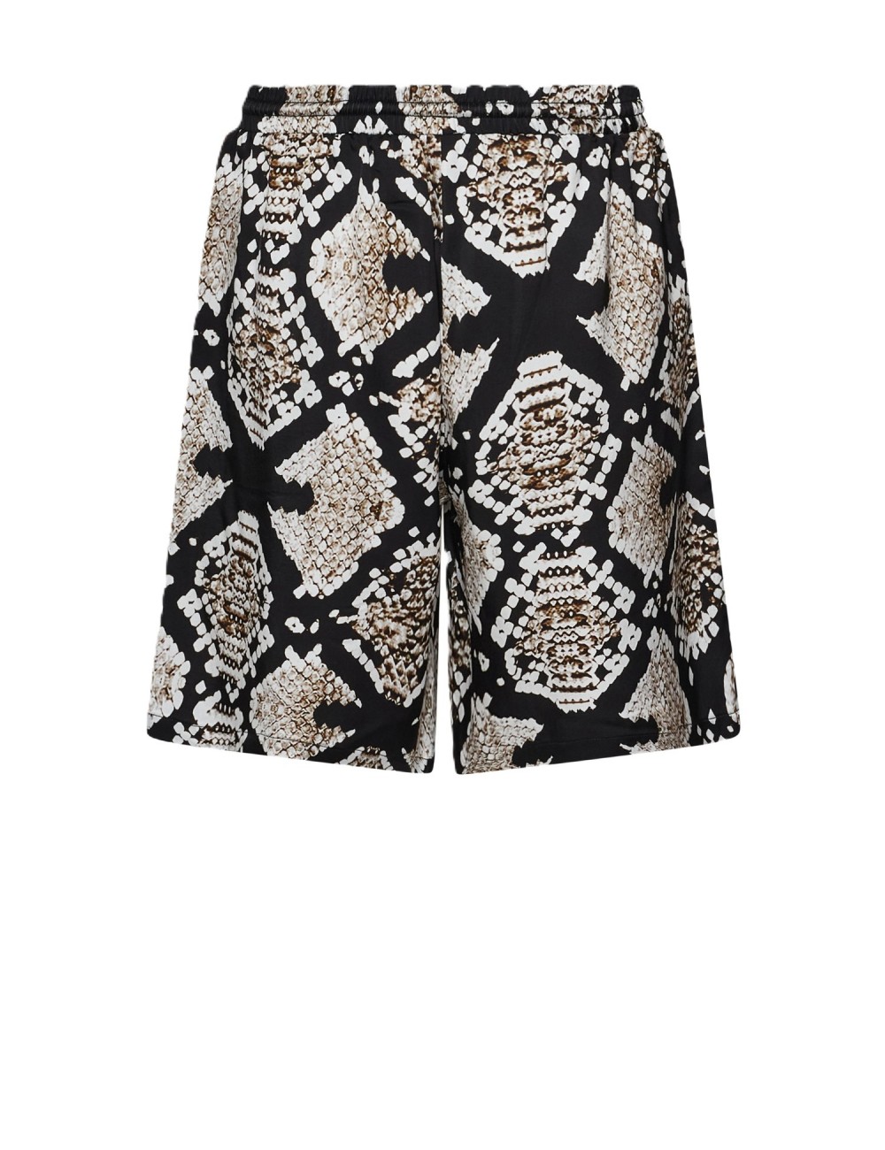 pantaloncino john richmond UOMO NERO SNAKESKIN NATURAL - UMP26111BE vista posteriore
