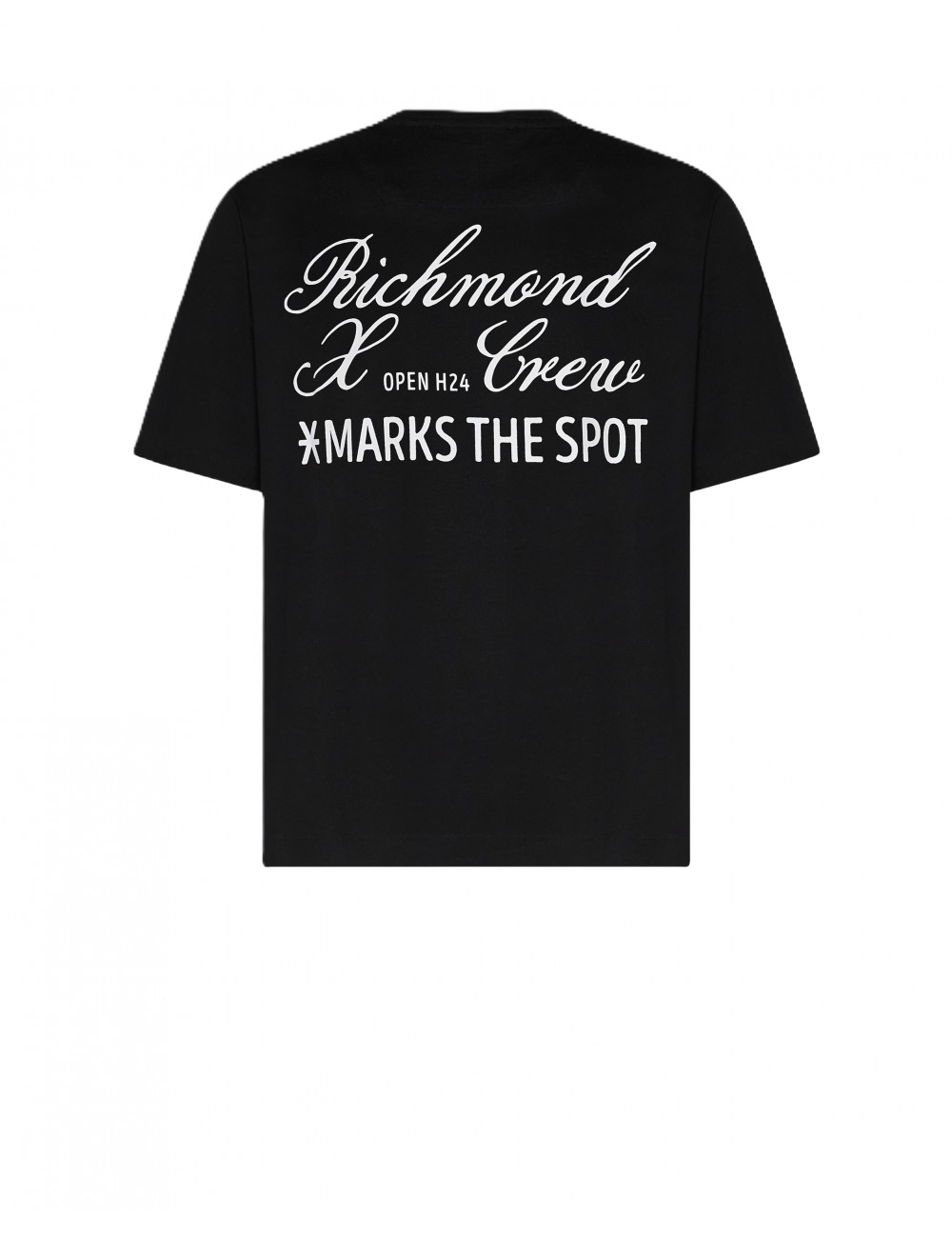 t-shirt john richmond UOMO BLACK - UMP26027TS vista posteriore