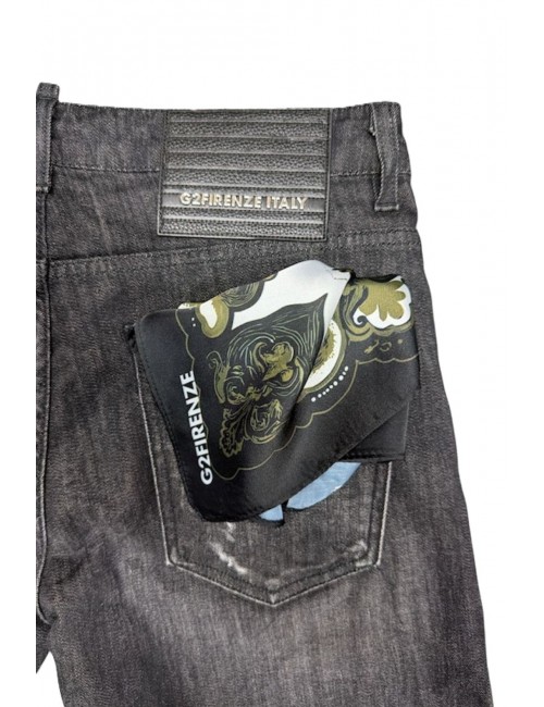 jeans g2firenze UOMO BLACK - SYMPHONY vista dettaglio posteriore