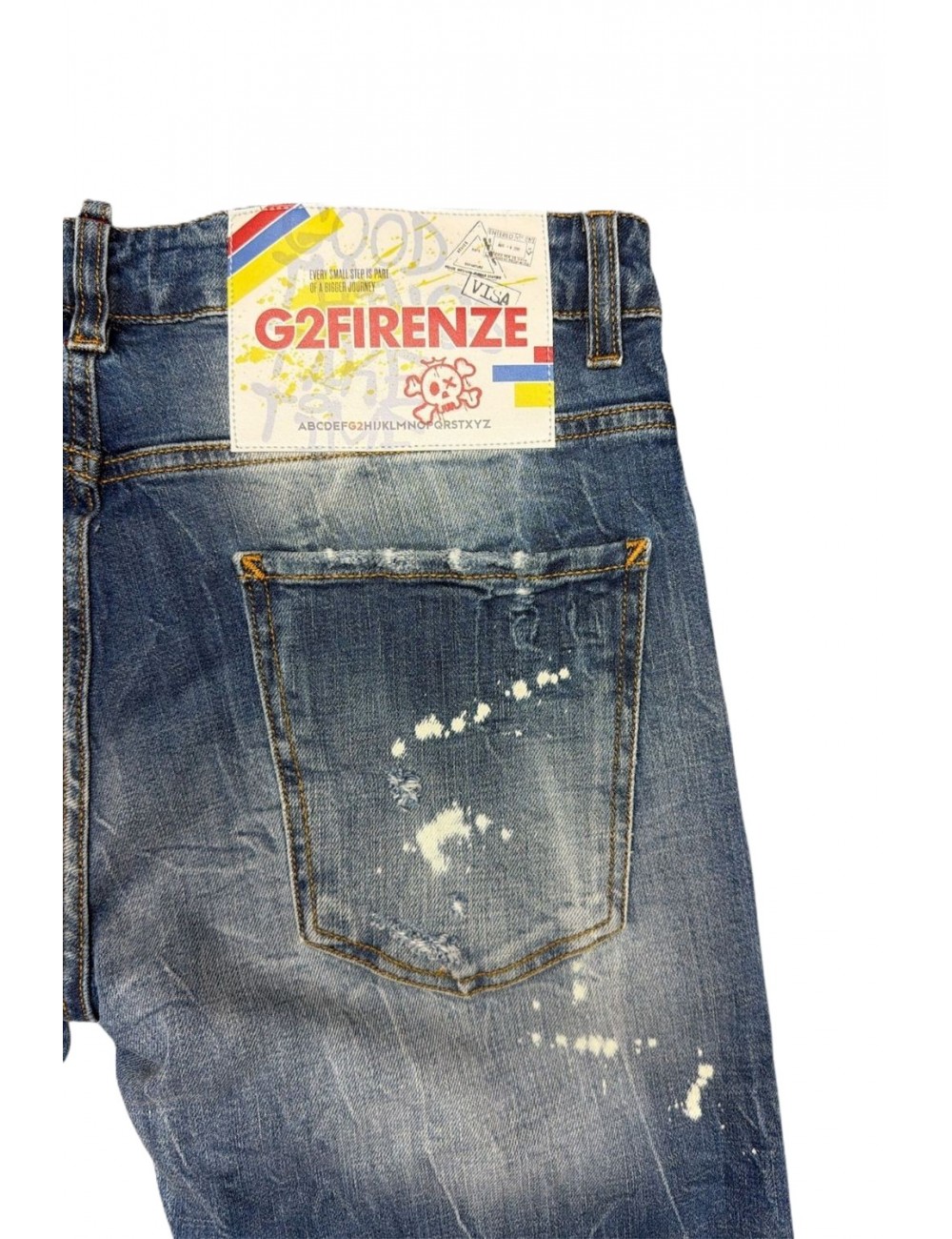 jeans g2firenze UOMO BLU - CLOUD vista dettaglio
