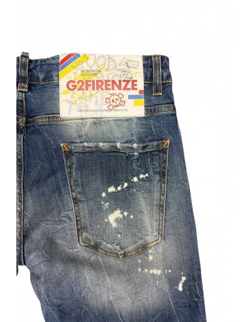 jeans g2firenze UOMO BLU - CLOUD vista dettaglio