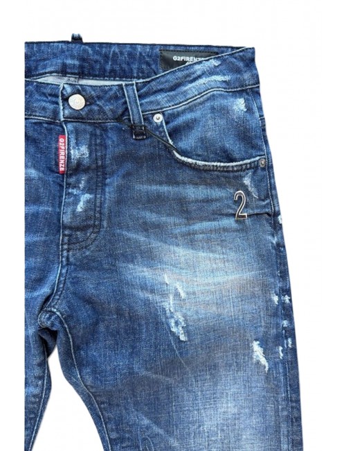 jeans g2firenze UOMO BLU - DEEP BLUE vista dettaglio frontale