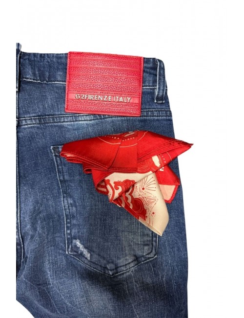 jeans g2firenze UOMO BLU - DEEP BLUE vista dettaglio posteriore