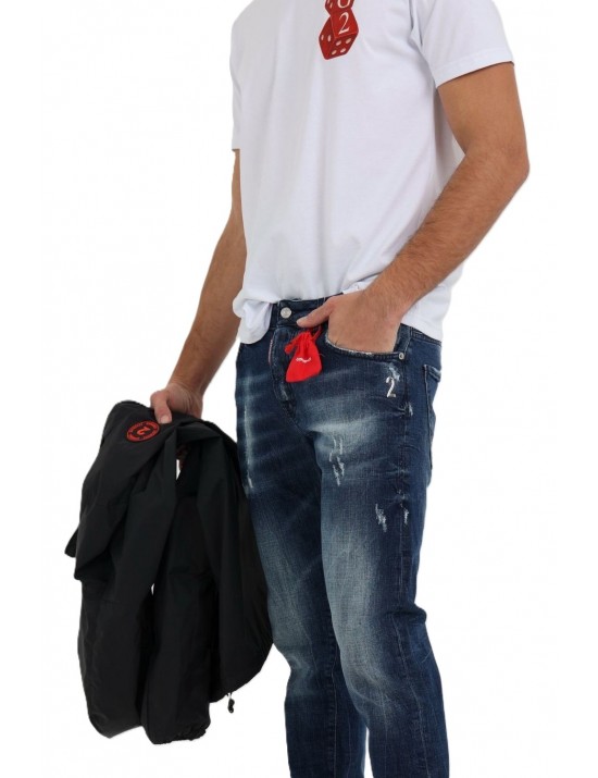 jeans g2firenze UOMO BLU - DEEP BLUE vista laterale