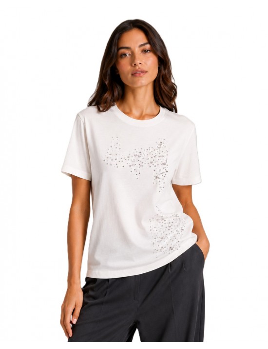 t-shirt jijil DONNA 0001 BIANCA - JPE26TS087 vista frontale
