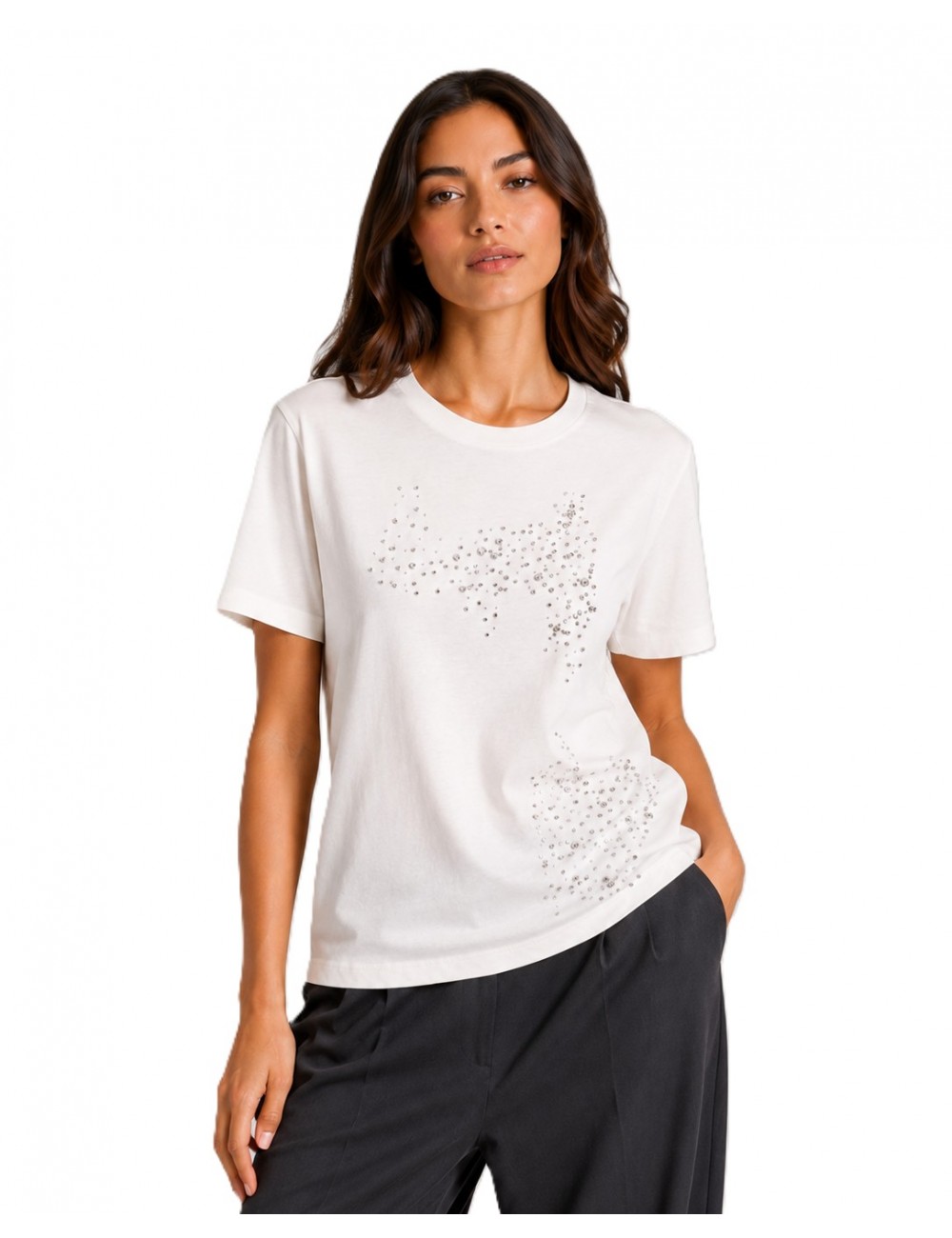 t-shirt jijil DONNA 0001 BIANCA - JPE26TS087 vista frontale