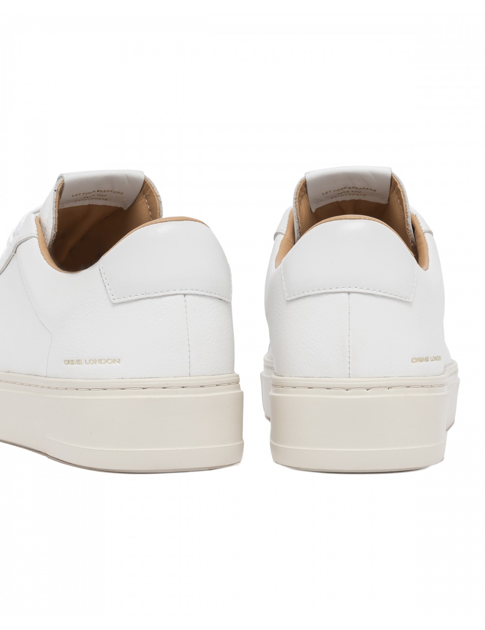 scarpe crime london UOMO BIANCHE - 15801AA7.10 vista tallone