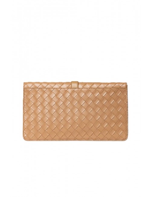 pochette marc ellis DONNA CAMMELLO MOKA MOUSSE - CHLOE PLAIT - vista posteriore