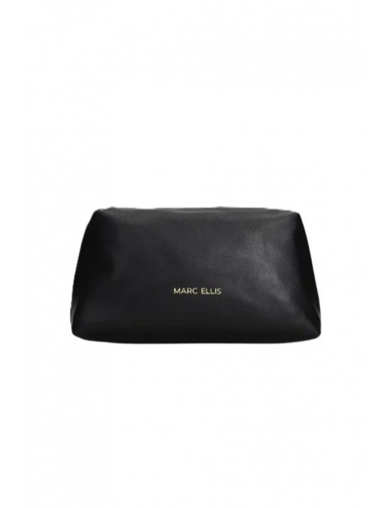 pochette marc ellis DONNA BLACK E GOLD - APRIL MACRO LT vista frontale
