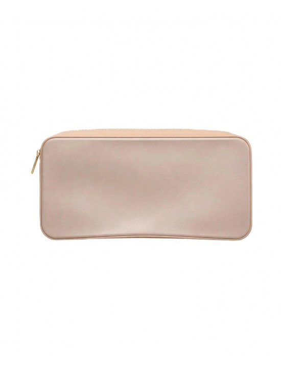 pochette marc ellis DONNA BEIGE SCURO E ORO MOKA MOUSSE/LIGHT GOLD - FLAT SPONGE CM Marc Ellis - vista frontale