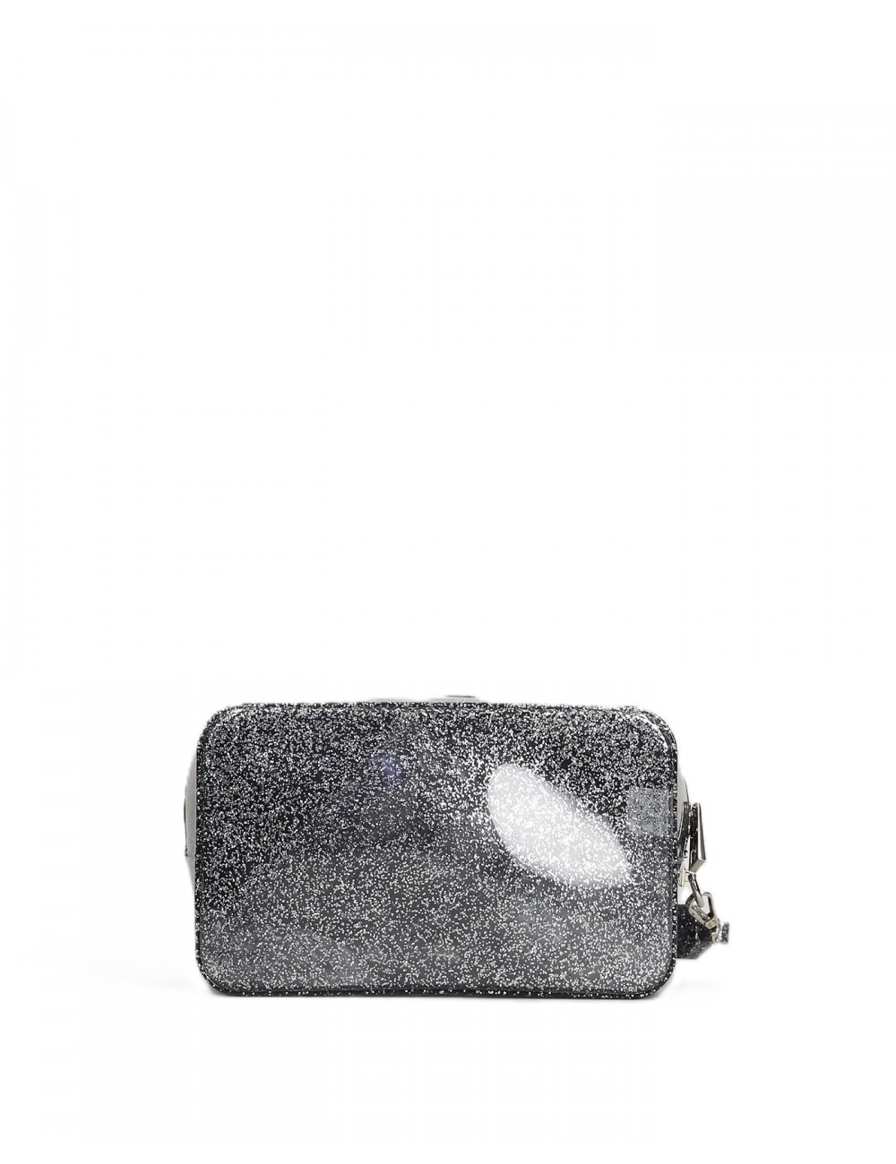 pochette marc ellis DONNA ARGENTO GLITTER E SILVER - FLAT SPONGE CS vista posteriore