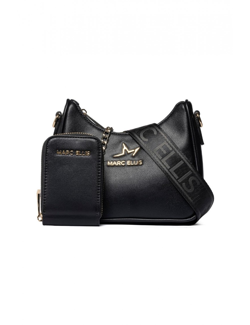 borsa marc ellis DONNA BLACK - ARIEL STAR vista frontale