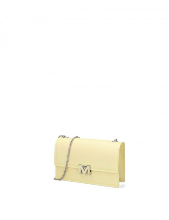 borsa marc ellis DONNA WAX YELLOW E SILVER - FLAT SUPERMEE M 26 vista frontale