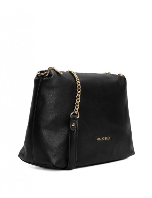 borsa marc ellis DONNA BLACK/GOLD - ALISON MACRO LT vista laterale