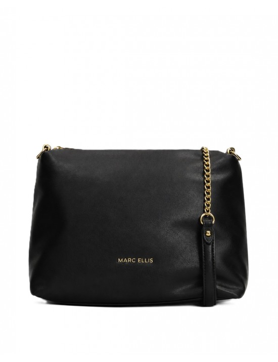 borsa marc ellis DONNA BLACK/GOLD - ALISON MACRO LT vista frontale