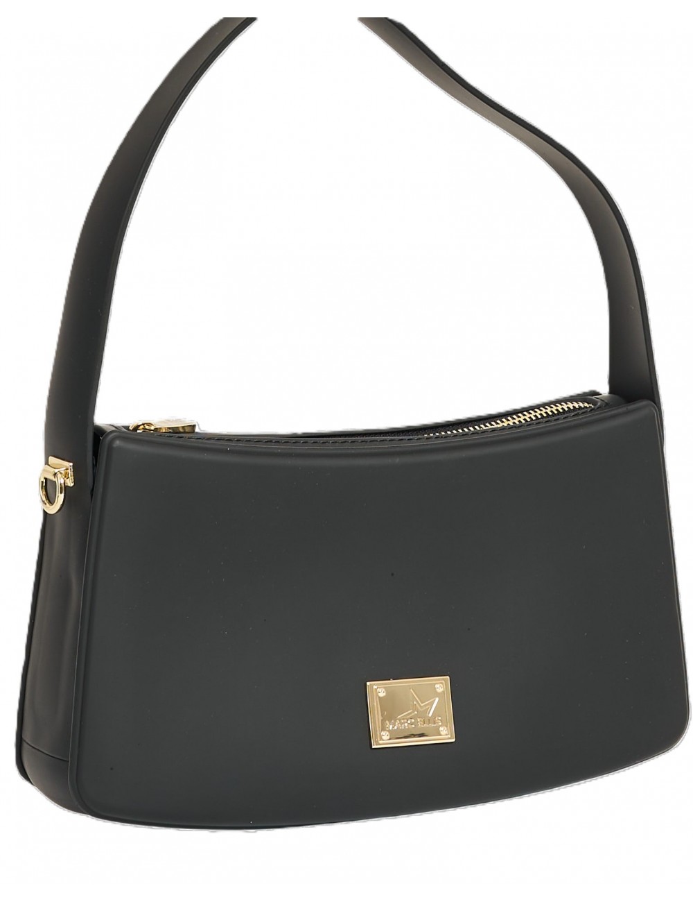 borsa marc ellis DONNA BLACK E LIGHT GOLD - FLAT TIMELESS 26 vista laterale