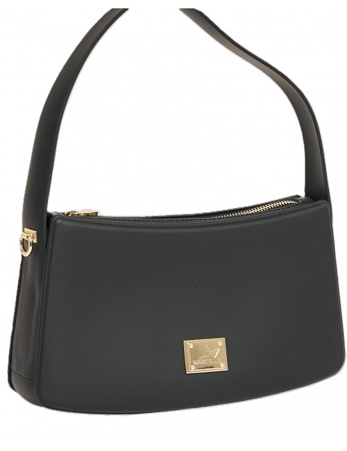 borsa marc ellis DONNA BLACK E LIGHT GOLD - FLAT TIMELESS 26 vista laterale
