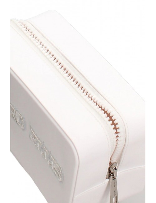 pochette marc ellis DONNA MILK E SILVER - FLAT SPONGE CLUTCH S vista dettaglio