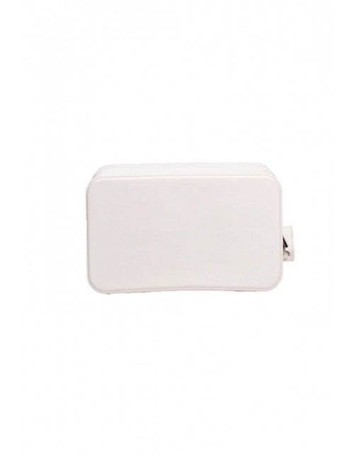 pochette marc ellis DONNA MILK E SILVER - FLAT SPONGE CLUTCH S vista posteriore