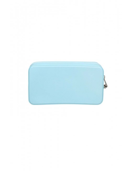 pochette marc ellis DONNA ANGEL BLUE E SILVER - FLAT SPONGE CLUTCH M vista posteriore