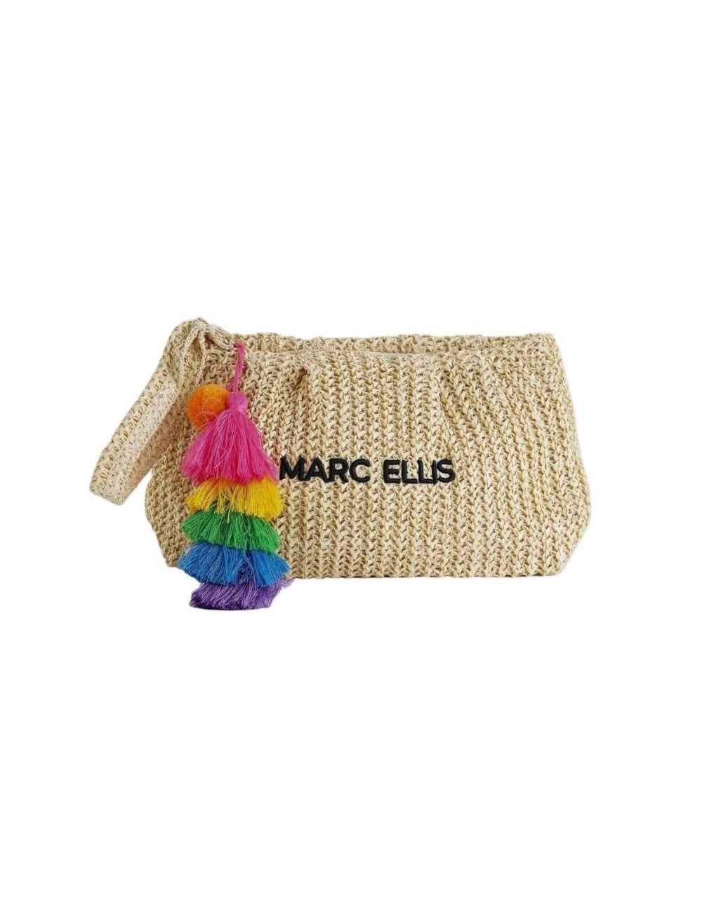 pochette marc ellis DONNA BEIGE NATURAL - BUBY S. CLAIRE C vista frontale
